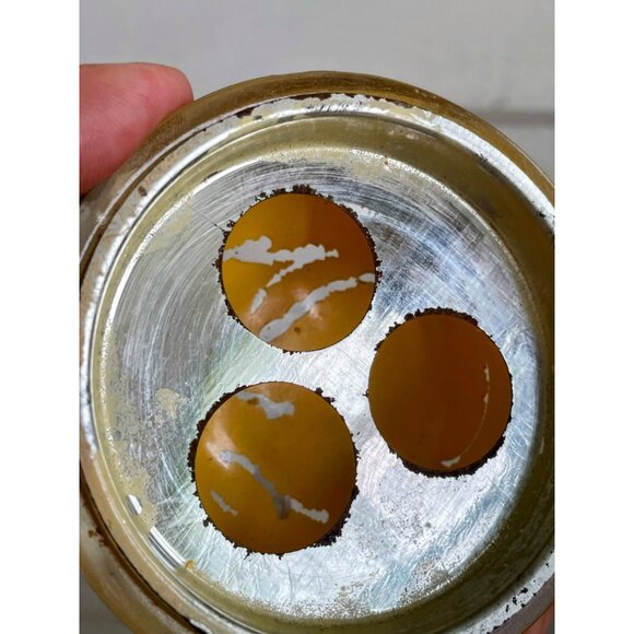 Vintage Art Deco Atomic Round Glass Perfume Trio Bottles Duvinne NY c1930s - Picture 8 of 16